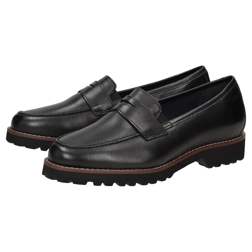 Sioux | Meredith Moccasin Lamb Black