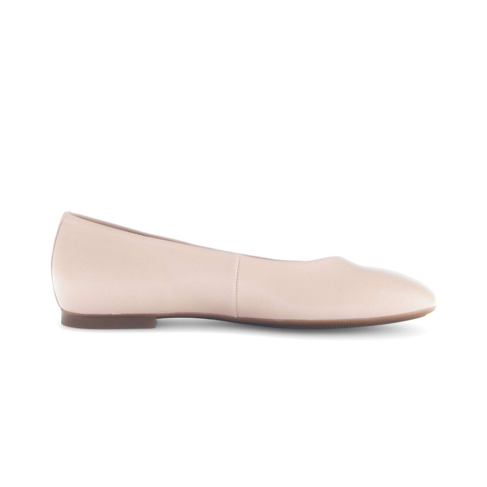 Gabor | Leather Ballerina - Soft Pink & Black Nappa