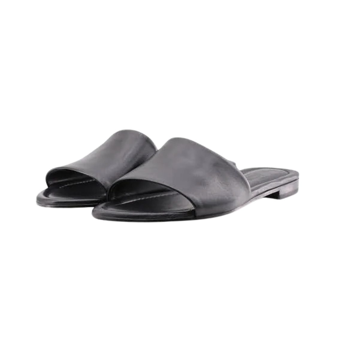 Donna Carolina | Slipper – Gesso & Black Nappa