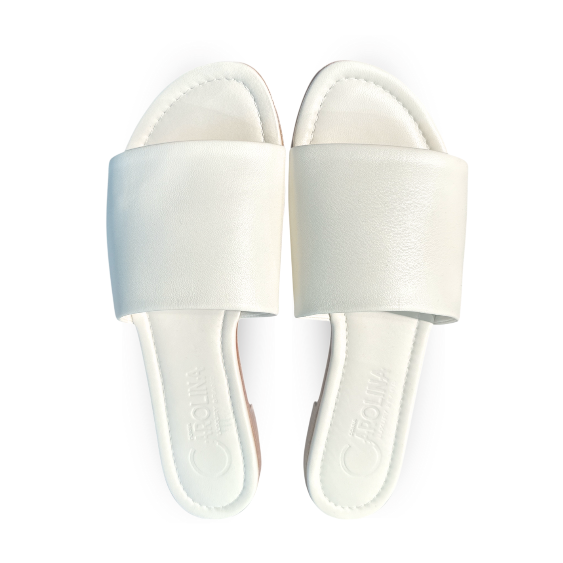 Donna Carolina | Slipper – Gesso & Black Nappa