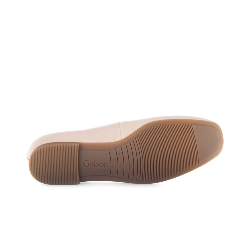 Gabor | Leather Ballerina - Soft Pink & Black Nappa