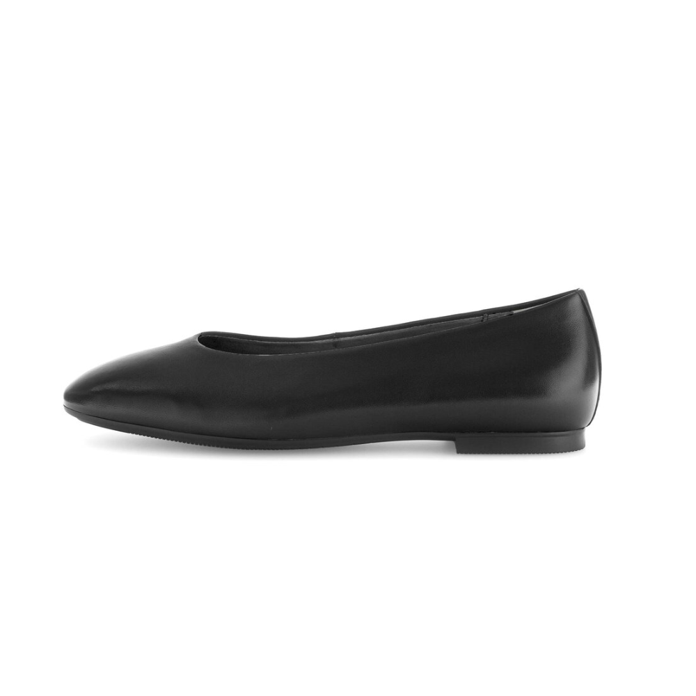 Gabor | Leather Ballerina - Soft Pink & Black Nappa