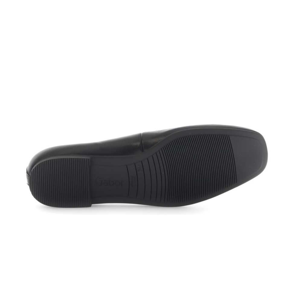 Gabor | Leather Ballerina - Soft Pink & Black Nappa