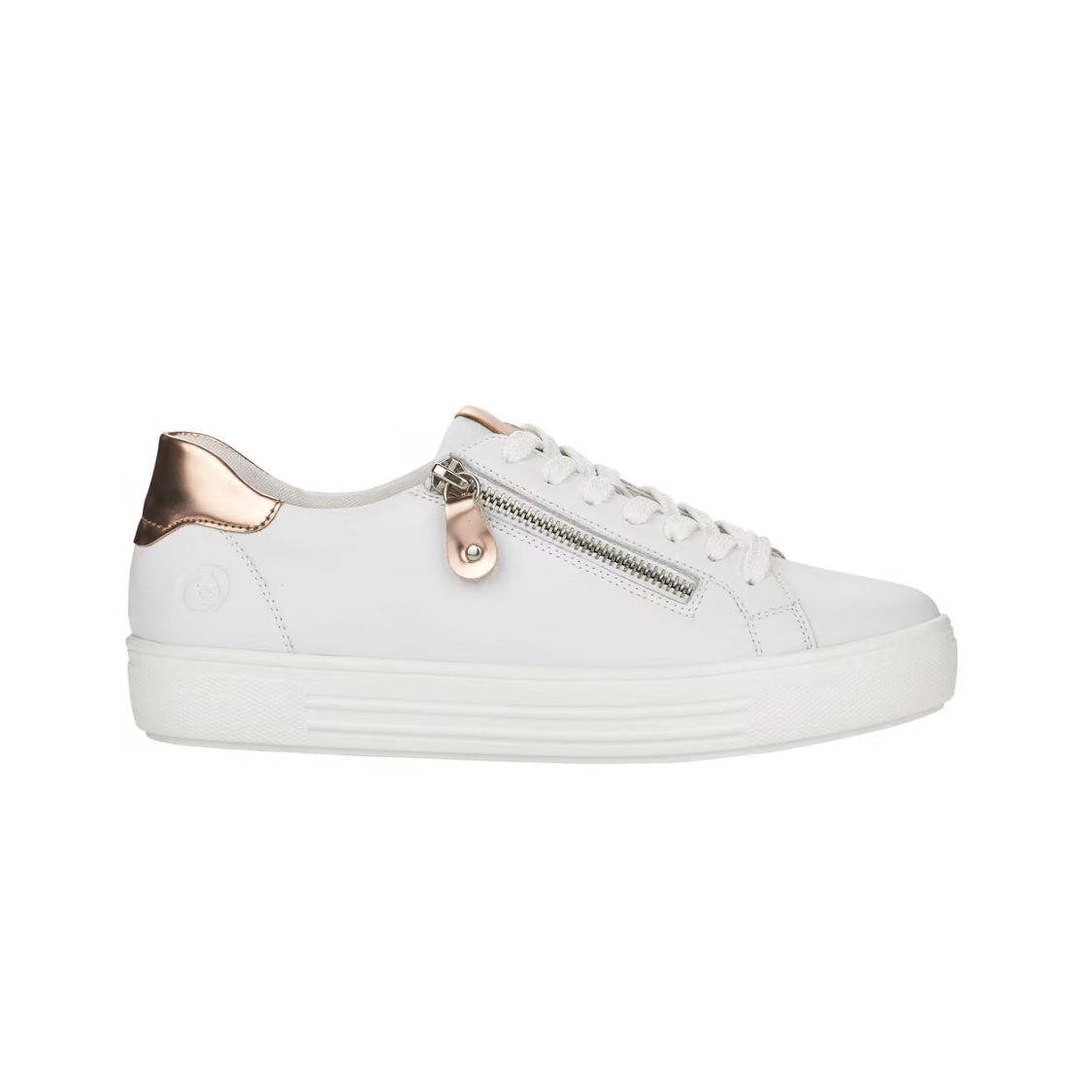 Remonte | Sneaker - White and Gold