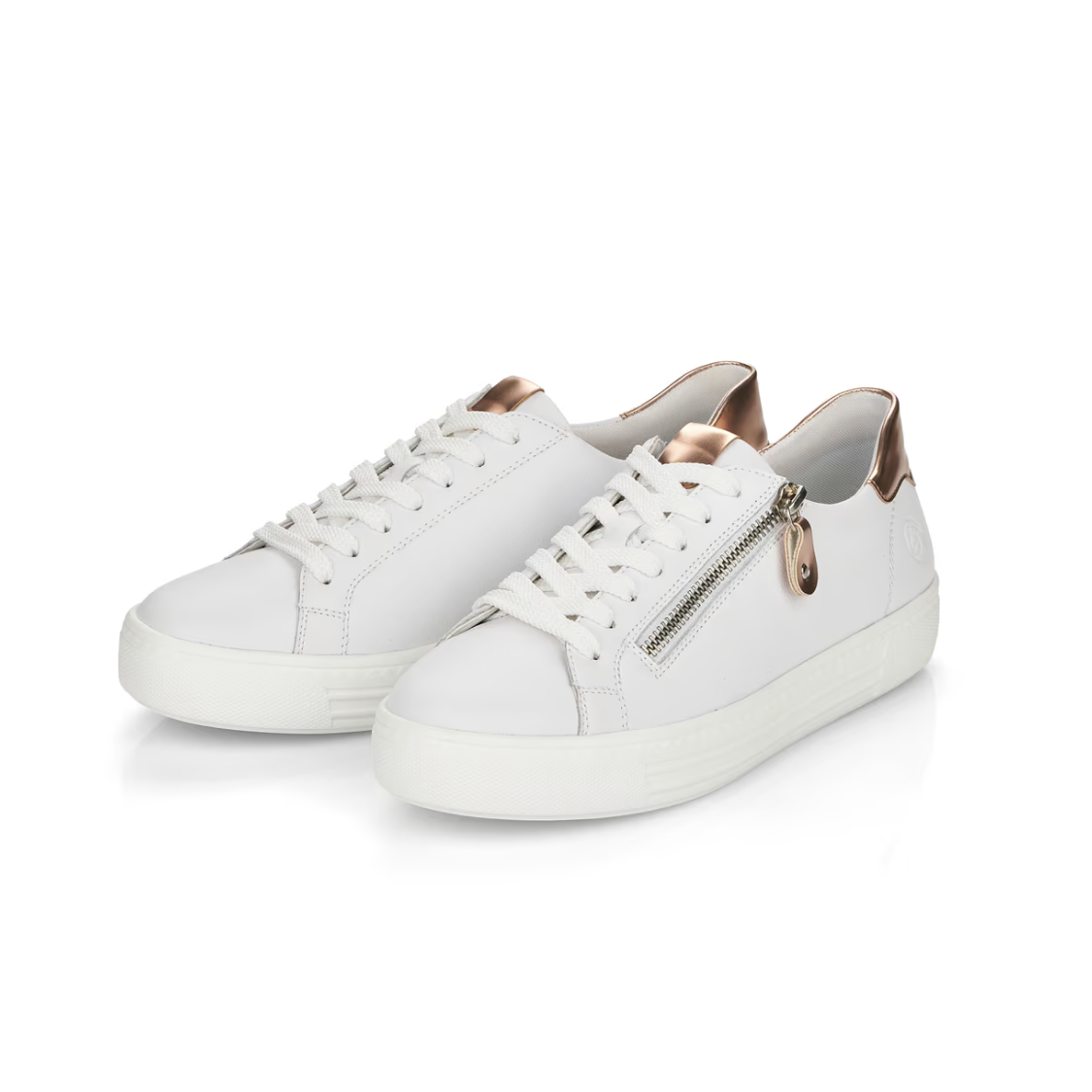 Remonte | Sneaker - White and Gold