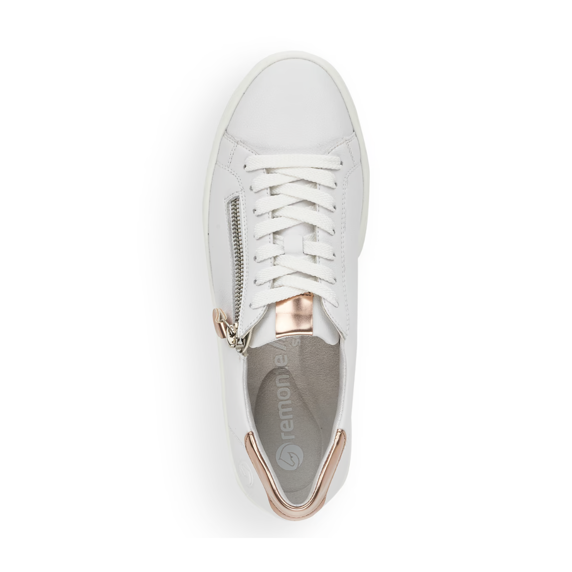 Remonte | Sneaker - White and Gold