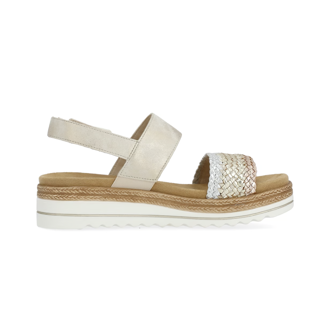 Remonte | Sandal - Metallic Trio