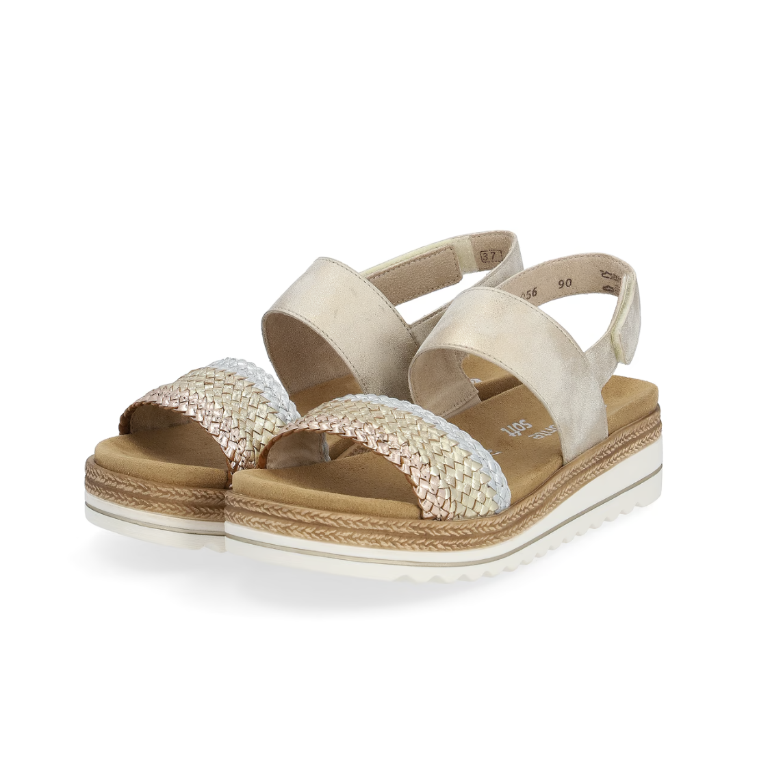 Remonte | Sandal - Metallic Trio