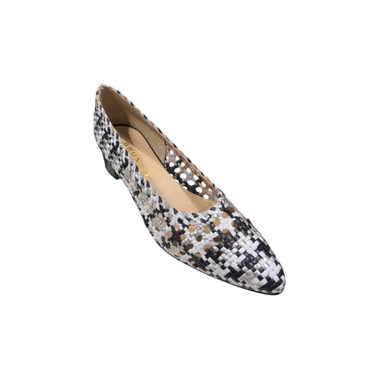 Brunate | Black & White Woven Optical