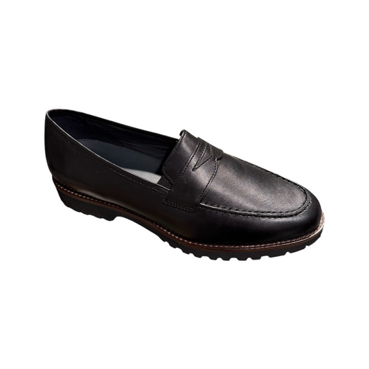 Sioux | Meredith Moccasin Lamb Black