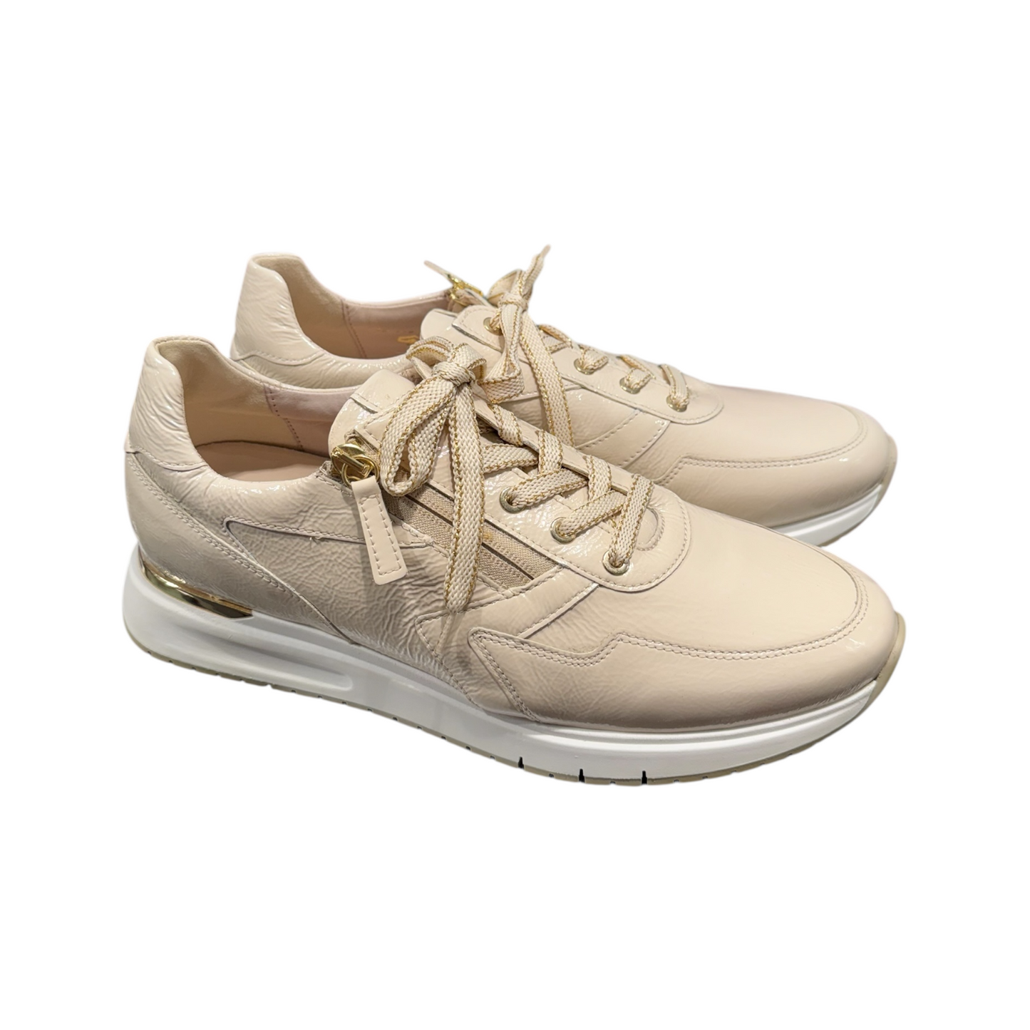 Gabor | Beige Latte Gold Sneaker