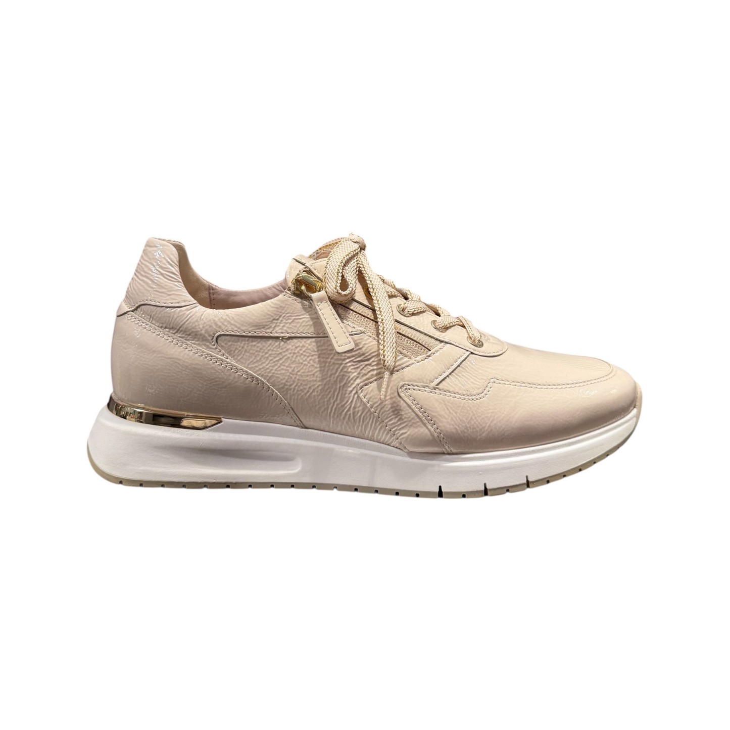 Gabor | Beige Latte Gold Sneaker