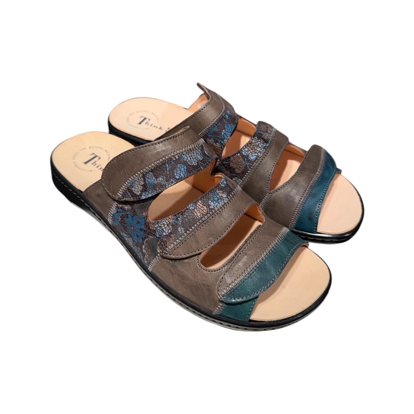 Think! | Earthly Blue Brown Sandale