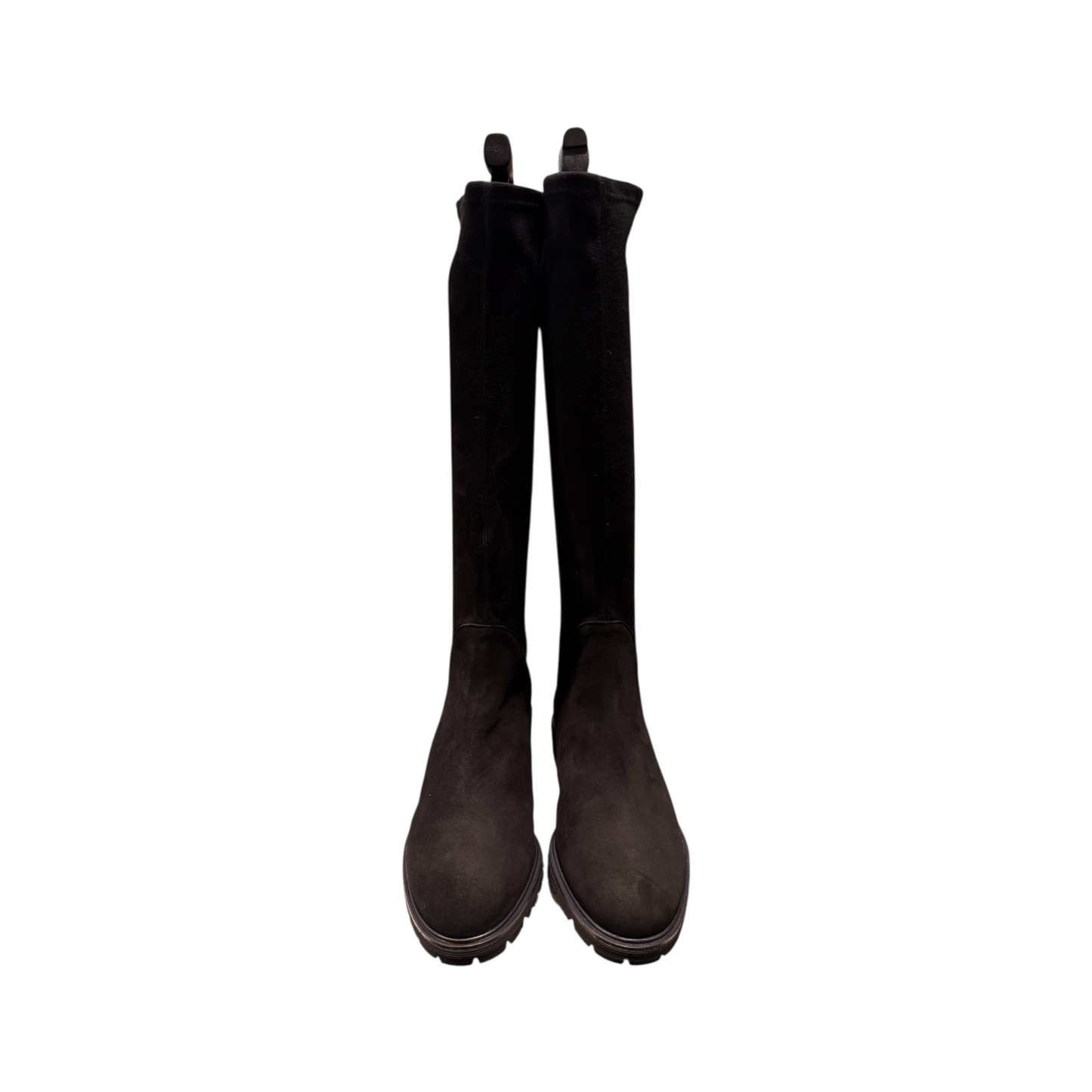 Brunate | Schwarz Velour Stiefel