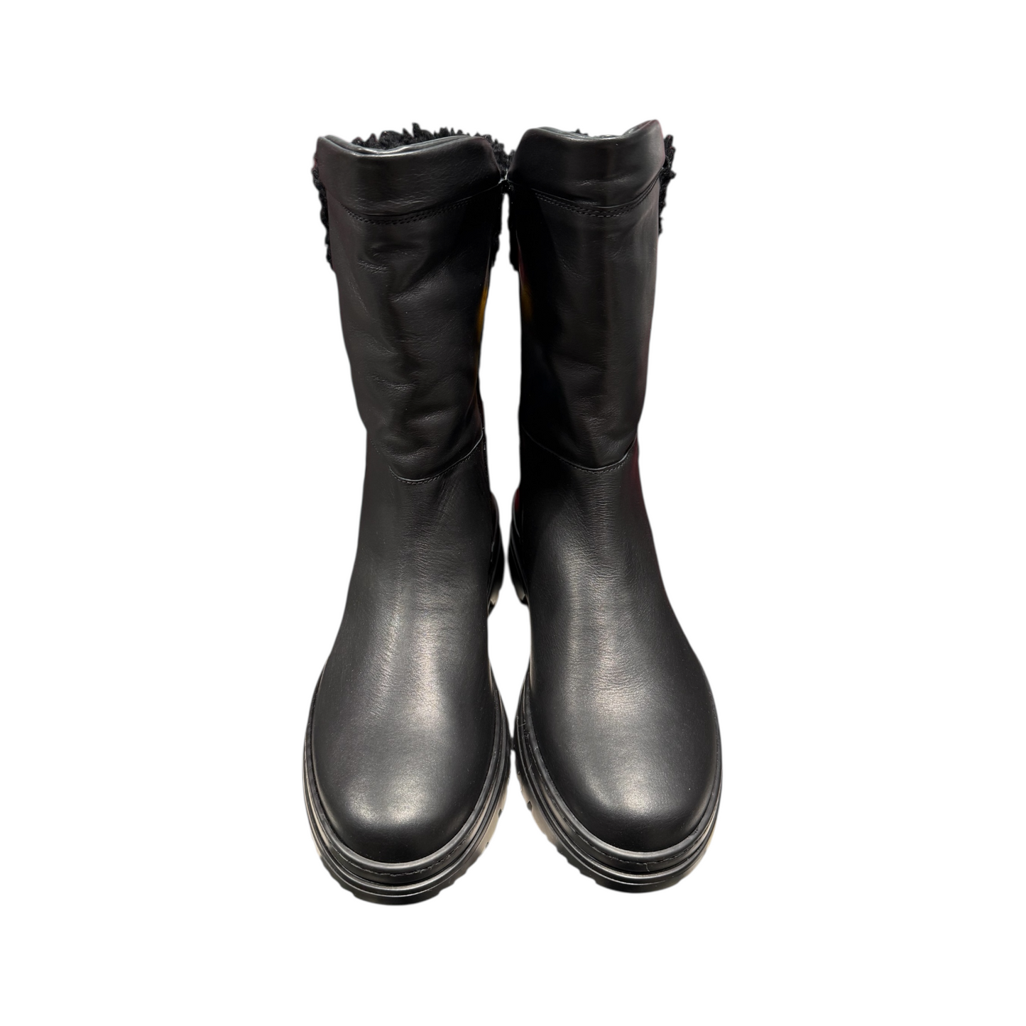 Big Shoes | Schwarz Stiefel Gefüttert