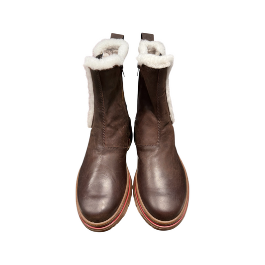 Big Shoes | Braun Stiefel Gefüttert