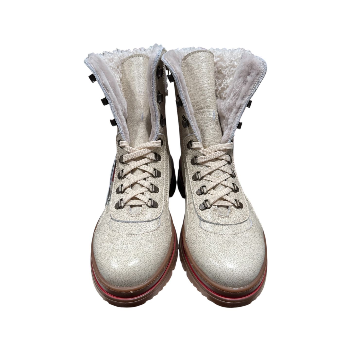Big Shoes | Weisser Stiefel Gefüttert