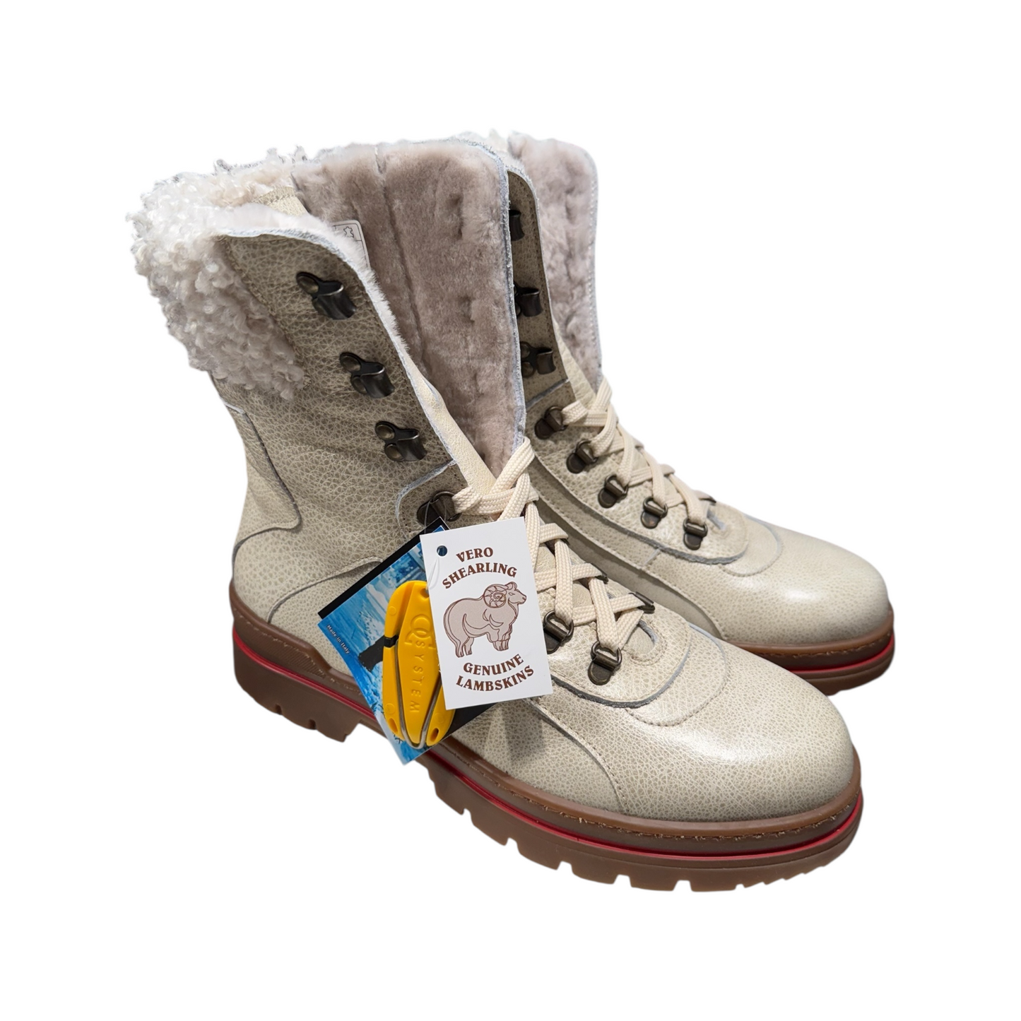 Big Shoes | Weisser Stiefel Gefüttert