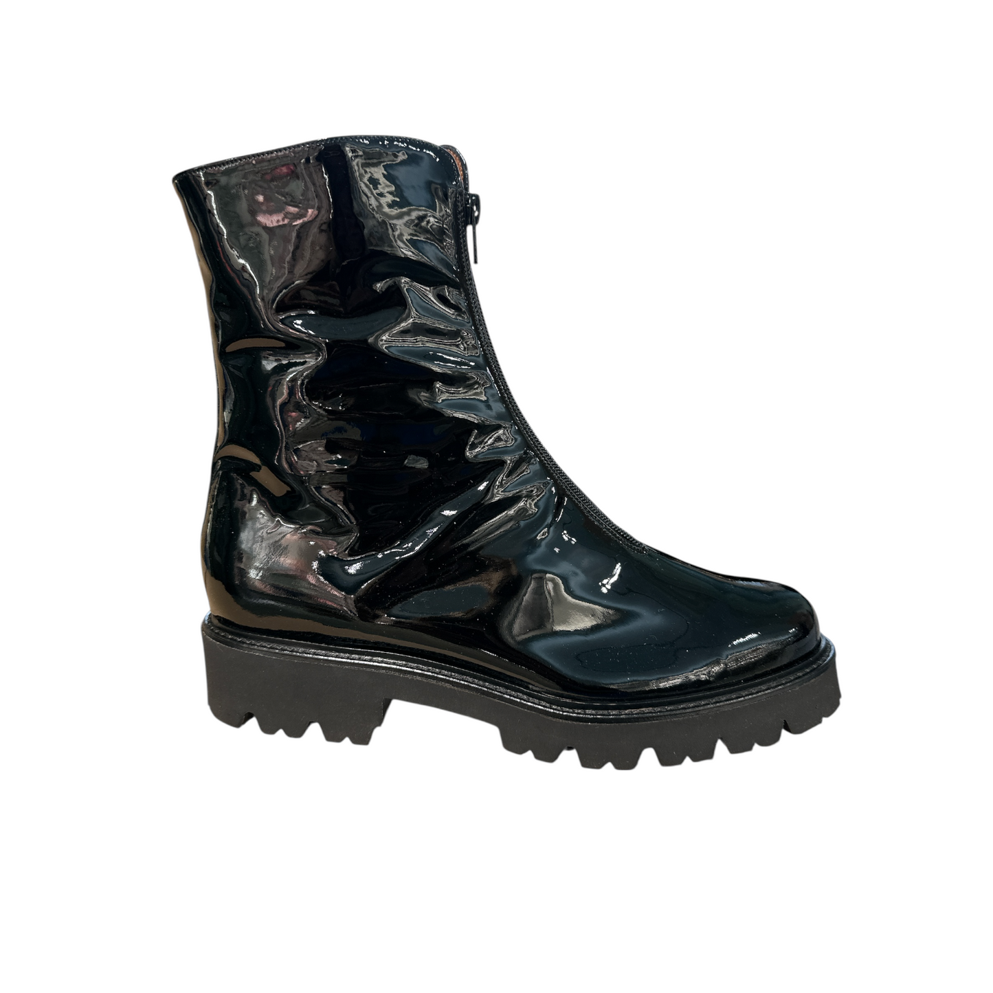 Lorbac | Glossy Ankle Black Boot