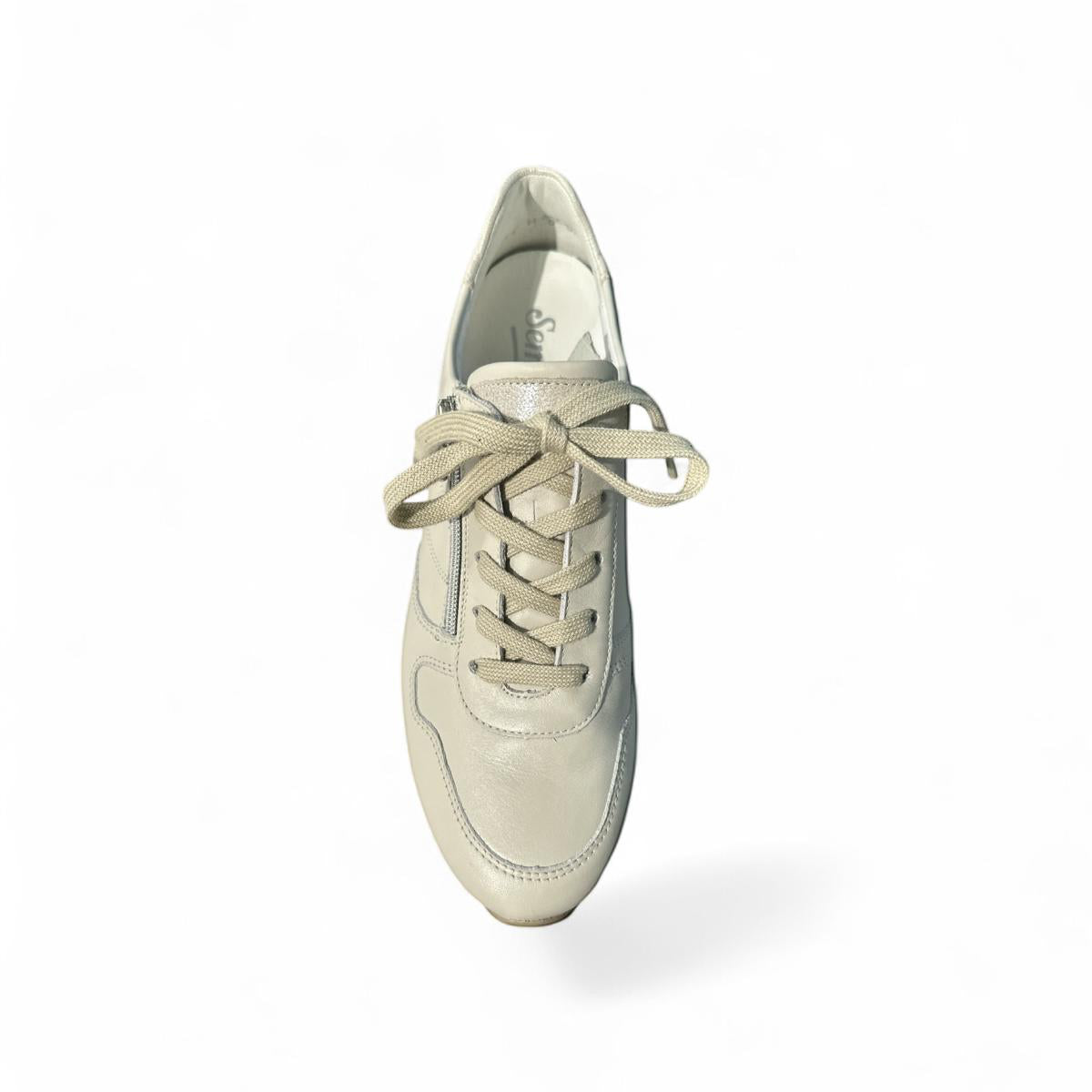 Semler | Sneaker Ecru Glattleder