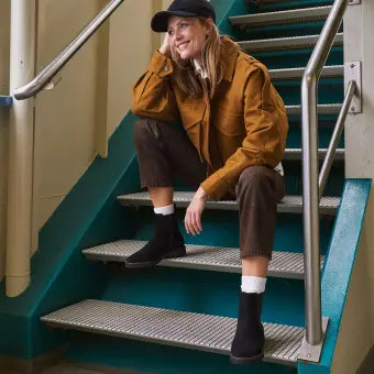 Sioux | Meredith Stiefelette aus blauem Wildleder