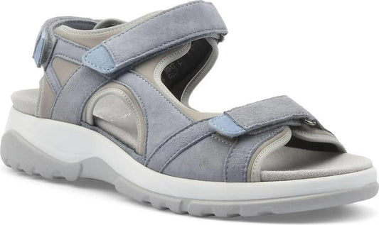 Semler | Samt Cevro Sky Aqua Grigio