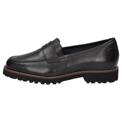 Sioux | Meredith Moccasin Lamb Black
