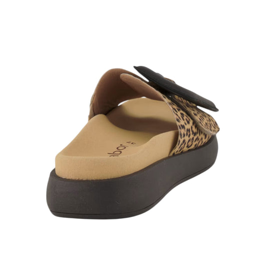 Mule de piel napa - Plateado | Gabor