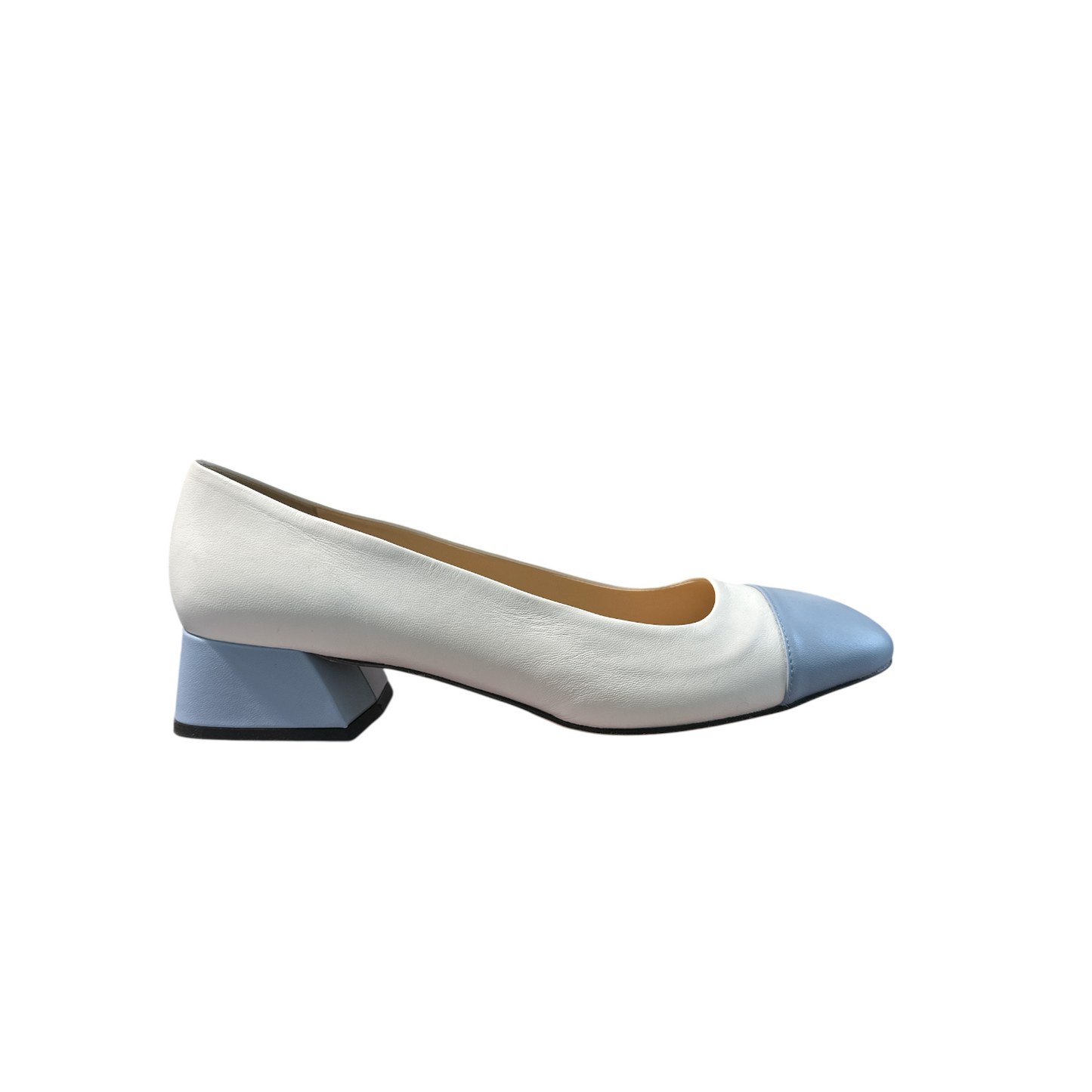 Brunate  | Square Ballerina Two-Tone – White & Sky Blue