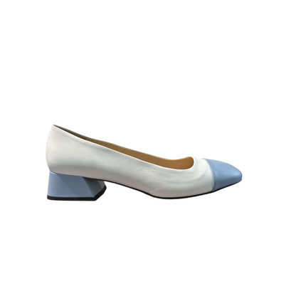 Brunate  | Square Ballerina Two-Tone – White & Sky Blue