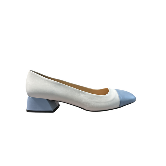 Brunate  | Square Ballerina Two-Tone – White & Sky Blue