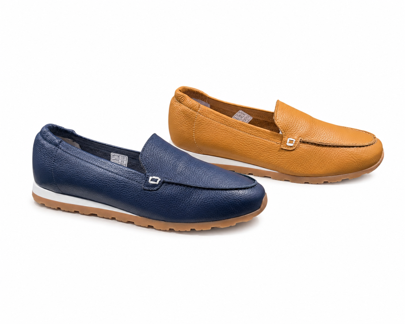 Big Shoes Privé | Loafer Peggy Sailor Blau und Kayak Braun