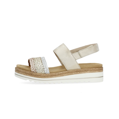 Remonte | Sandal - Metallic Trio