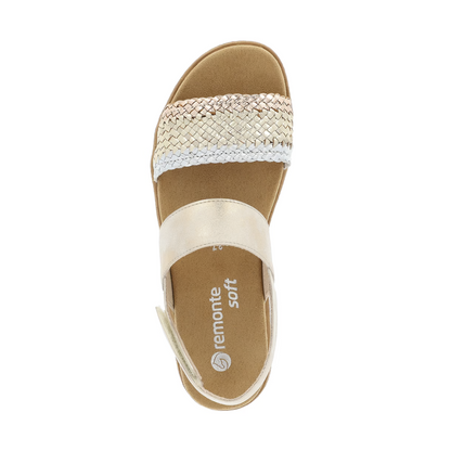 Remonte | Sandal - Metallic Trio