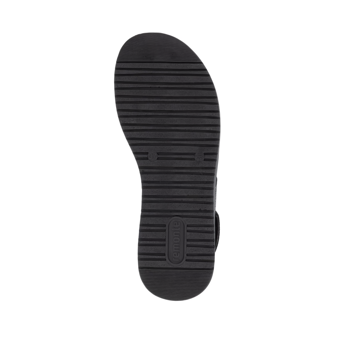 Remonte | Sandal - Black Combo with Elastic