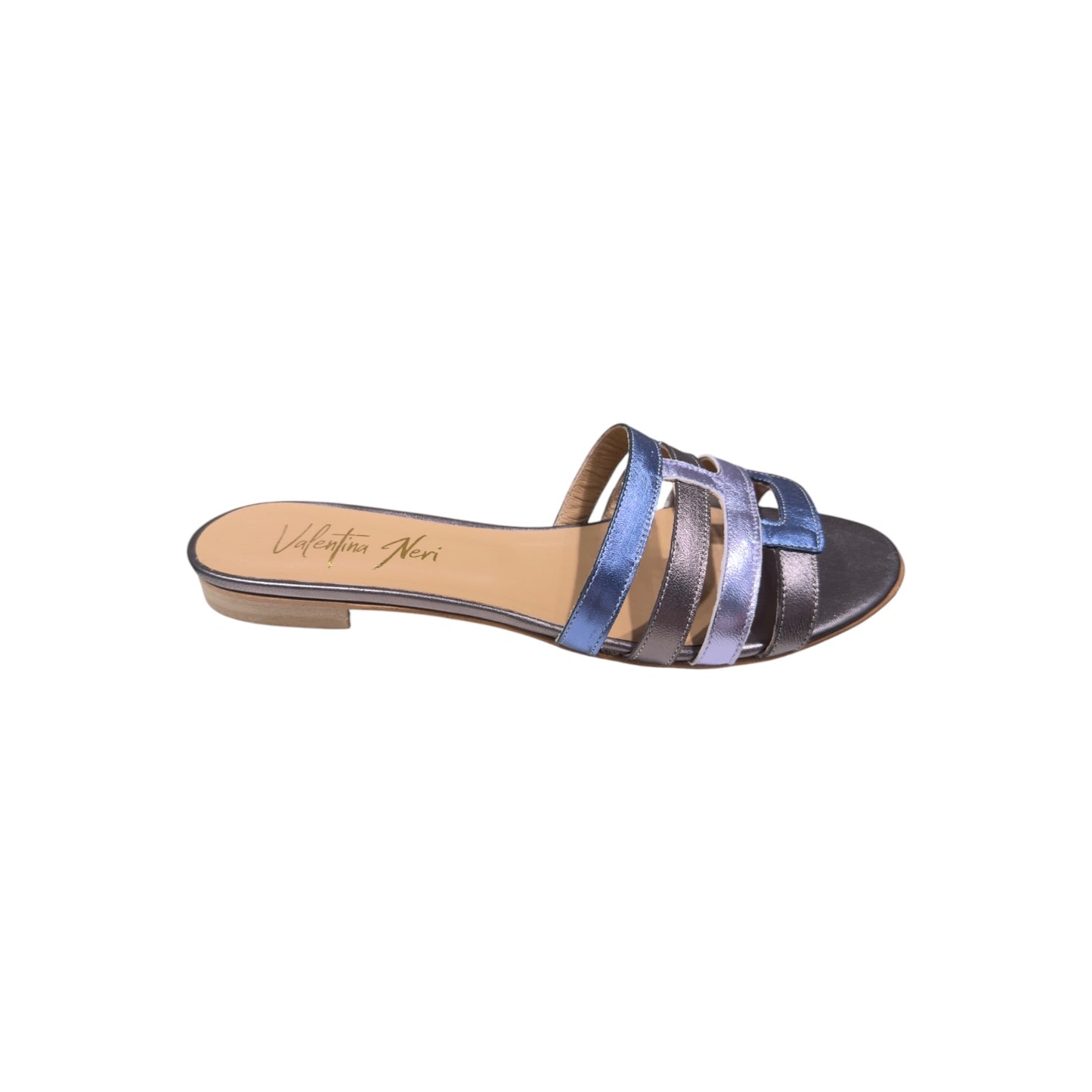 Big Shoes Privé | Sandale Jeans Glicine Acciaio