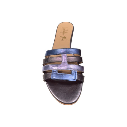 Big Shoes Privé | Sandale Jeans Glicine Acciaio