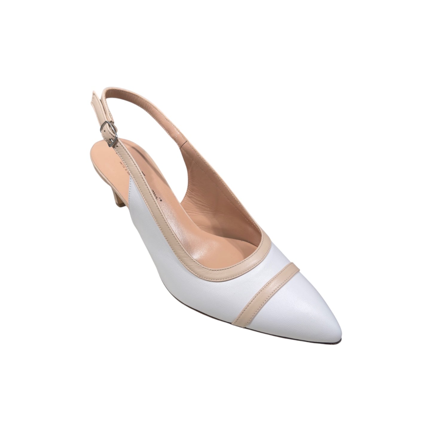 Big Shoes Privé | Nappa White Sling Pump 7910 Chanel