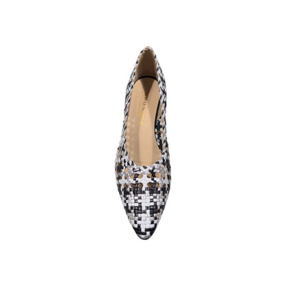 Brunate | Black & White Woven Optical