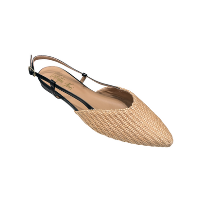 Big Shoes Privé | Sandale Raffia Biscotto