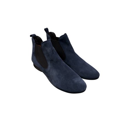 Think! | Stiefelette Blue Velour Guad