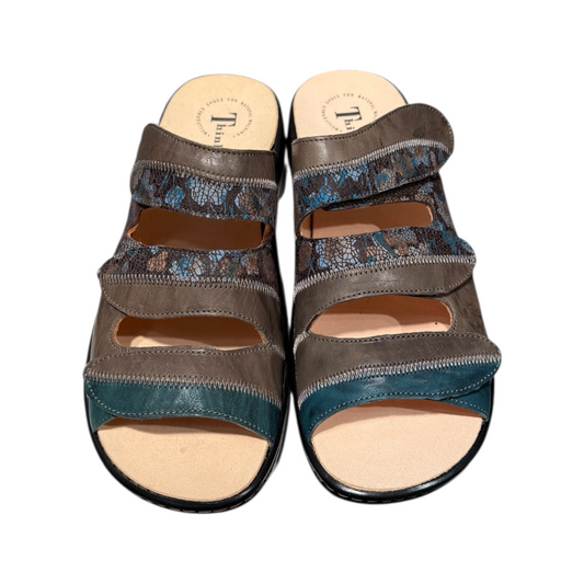 Think!  | Earthly Blue Brown Sandale