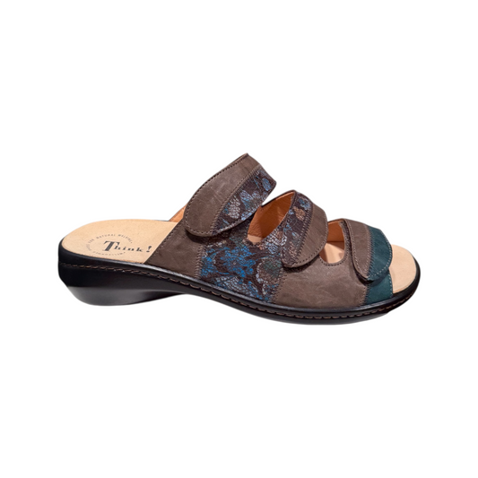 Think!  | Earthly Blue Brown Sandale
