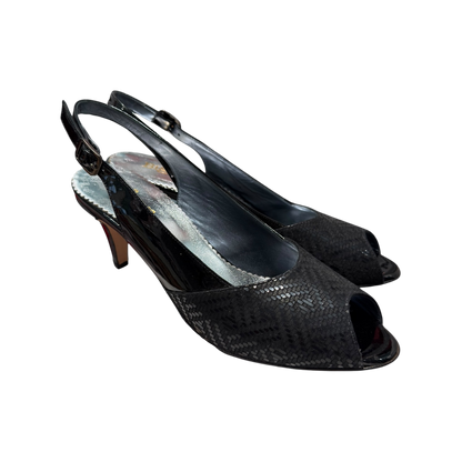 Big Shoes Privé | Sling Pump Piergentili Black