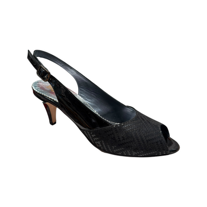 Big Shoes Privé | Sling Pump Piergentili Black