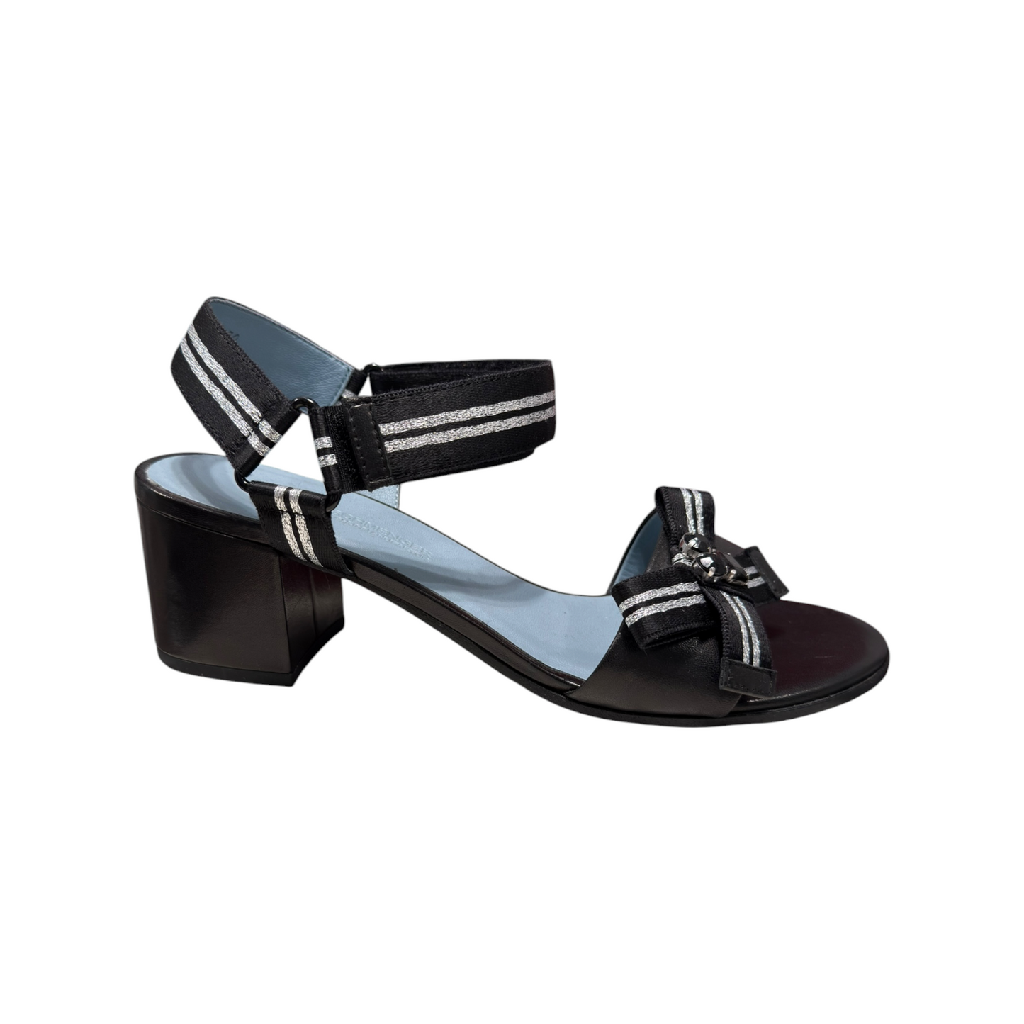 Kennel & Schmenger | Sandale Strap Nappa Black Silver