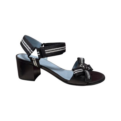 Kennel & Schmenger | Sandale Strap Nappa Black Silver