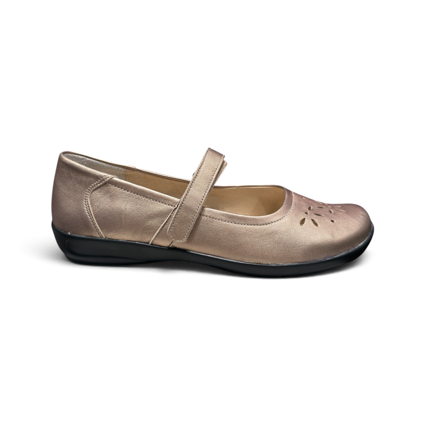 Semler | Metal Nappa Gold Flora Ballerina