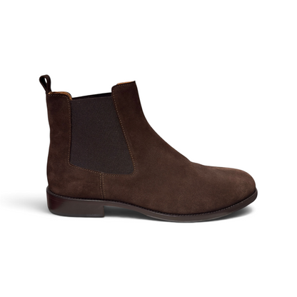 Barbara Bellini | Velour Coffee Braune Stiefelette D8123