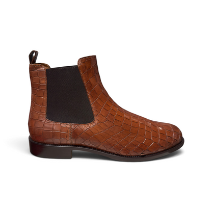 Barbara Bellini | Buffalo CrokoBraune Stiefelette D8123